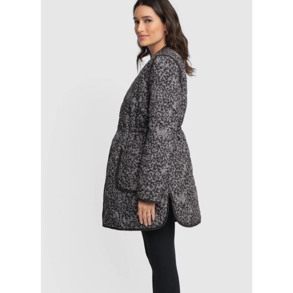 seraphine leopard reversible quilted jacket NEW - Picture 6 of 8